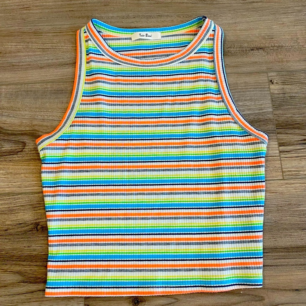 Rainbow crop top in women’s